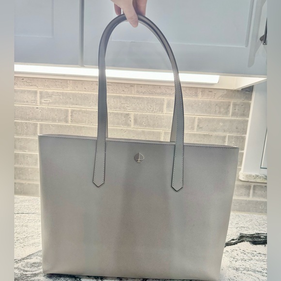 Kate Spade Molly Large Zip-Top Work Tote | Taupe - Picture 12 of 16